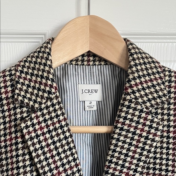 J. Crew Women's Houndstooth Schoolboy Blazer - Picture 2 of 9
